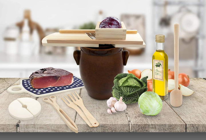 K&K Krauthobel / Krautschneider mittel, 60 x 24 cm, aus hochwertigem Pappelholz Typ Classic