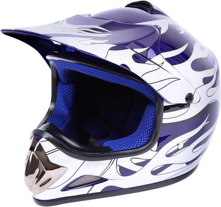 Samger DOT Jugend Kinder Off Road Helm Motocross Helm Dirt Bike ATV Motorradhelm Handschuhe+Brille M