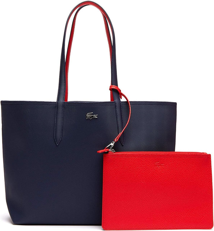 Lacoste Damen Nf2142aa Einkaufstasche Marine 166 Rouge
