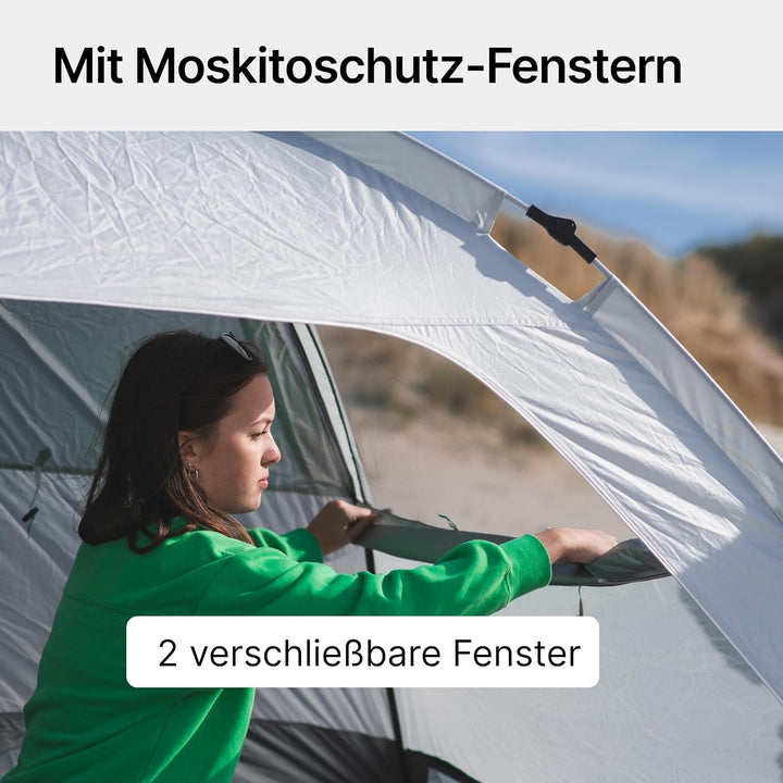 qeedo Quick Palm Strandmuschel mit UV-Schutz (UV80) & kleinem Packmass - Leichtes, schnell aufzubaue
