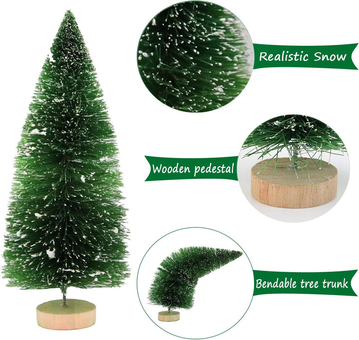 9 Stück Mini Tannenbaum,Künstlicher Weihnachtsbaum Miniatur,Mini Weihnachtsbaum Künstlicher,Weihnach