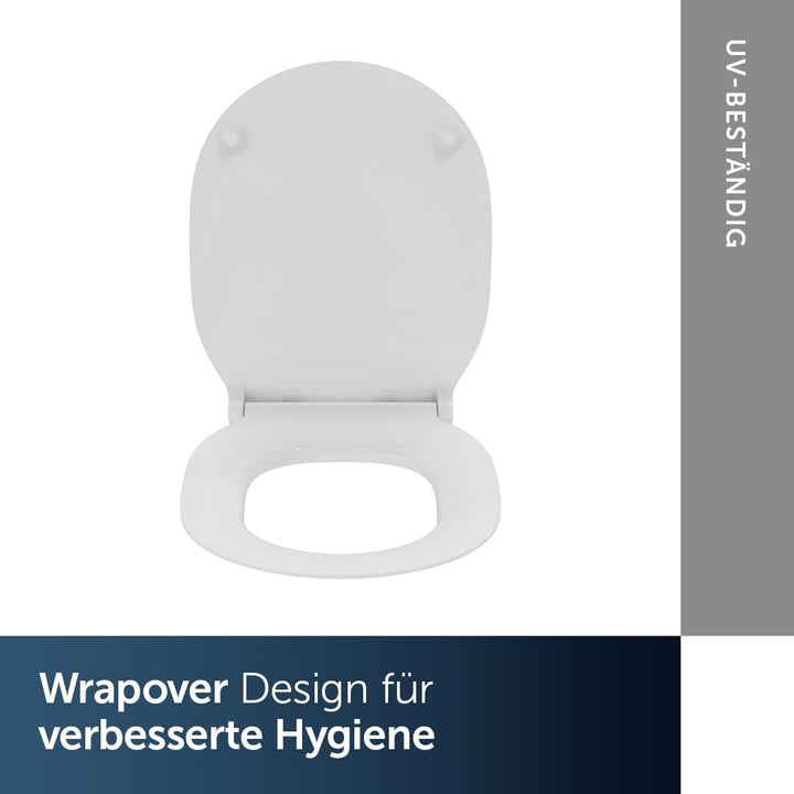 Ideal Standard E036501 Connect Air WC-Sitz, Weiss Sandwich ohne Softclosing Weiss, Sandwich ohne Sof