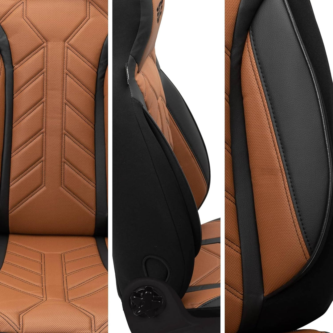 BREMER SITZBEZÜGE Mass Sitzbezüge Schonbezüge für Mercedes GLK X204 DPL511 DPL511 - Schwarz/Schokobr