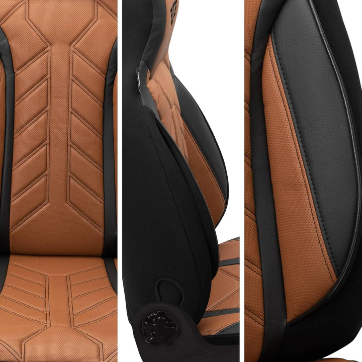 BREMER SITZBEZÜGE Mass Sitzbezüge Schonbezüge für Mercedes GLK X204 DPL511 DPL511 - Schwarz/Schokobr