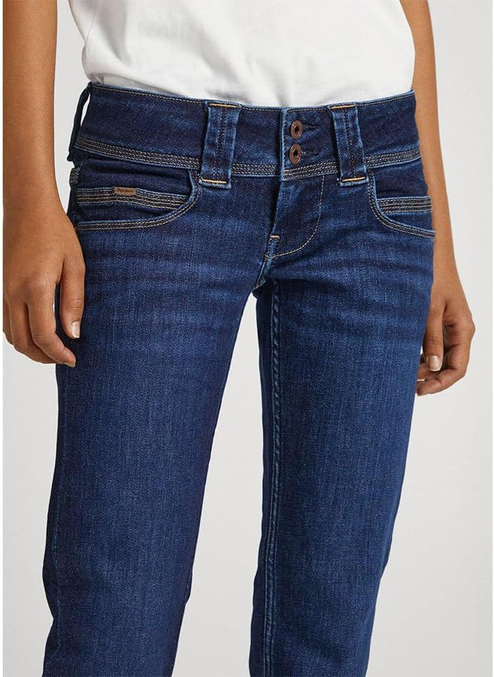Pepe Jeans Damen Straight Leg VENUS 29W / 32L Blue (Denim-cs7), 29W / 32L Blue (Denim-cs7)