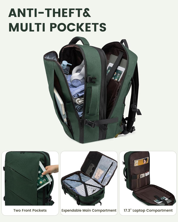 LOVEVOOK Reiserucksack Handgepäck Flugzeug, Rucksack Handgepäck Flugzeug, Business Rucksack Herren D