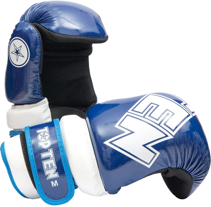 TOP TEN Pointfighter „Glossy Block“ Blau - Weiss XS, Blau - Weiss XS