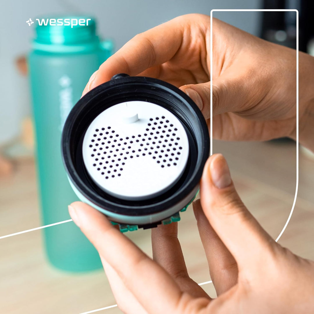 Wessper Wasserfilter für wasserflasche, Disc für Trinkflasche aus Tritan hergestellt aus einem paten