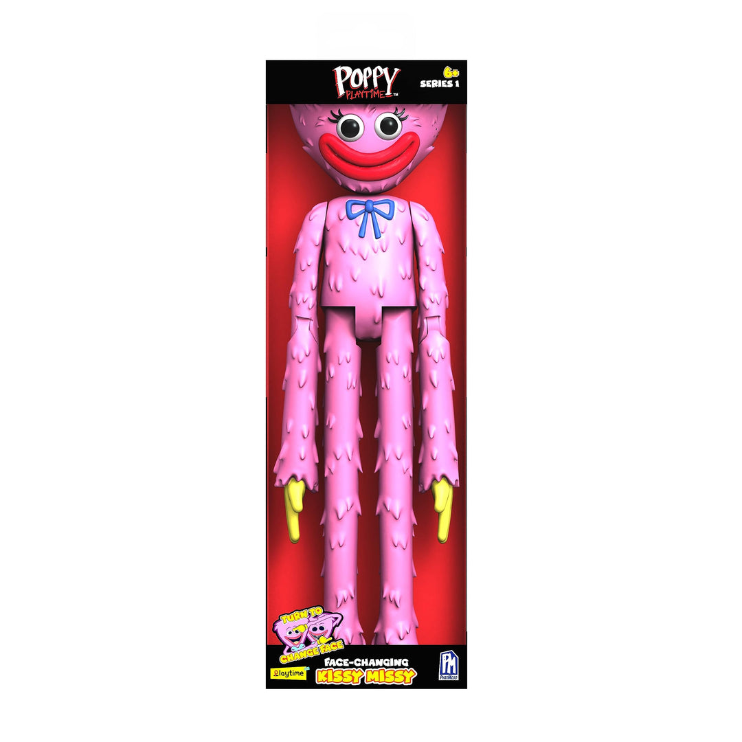 Bizak Poppy Playtime Actionfigur Kissy Missy, 30 cm, mit doppelseitigem Spiel wie im Videospiel, (64