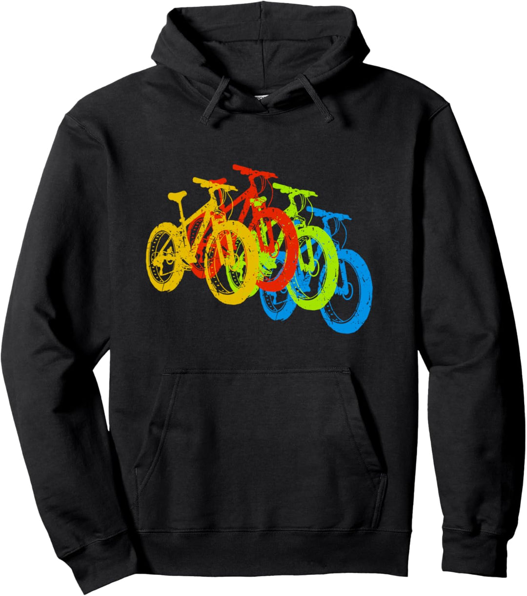 Retro Fahrradfahrer Fahrrad Geschenk Pullover Hoodie