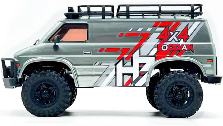 HOBBYPLUS CR18P EVO 2 RockVan RC Crawler - 1/18 Mini RC Crawler mit Zwei-Gang-Getriebe, Ganzmetallge