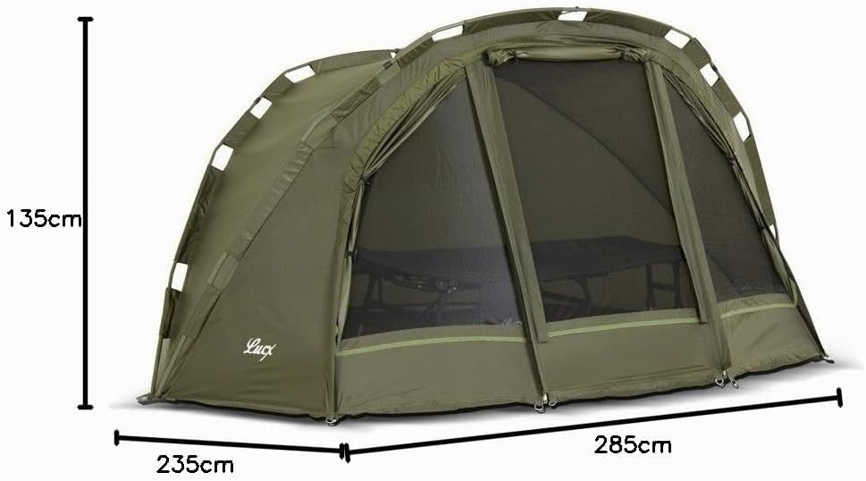 Lucx® Winterskin Überwurf Overwrap Skin für 1 Mann Bivvy Puma Angelzelt Karpfenzelt (Kein Zelt Nur Ü