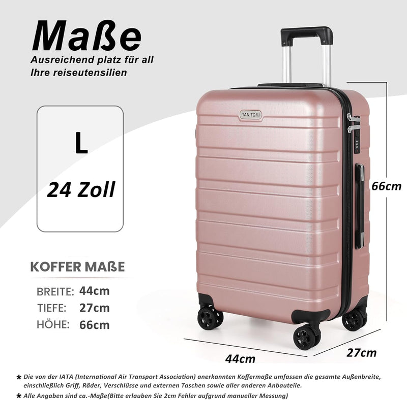 TAN.TOMI Koffer, Hartschalenkoffer, Koffer & Trolleys, Rollkoffer Reisekoffer Handgepäck, Suitcase K