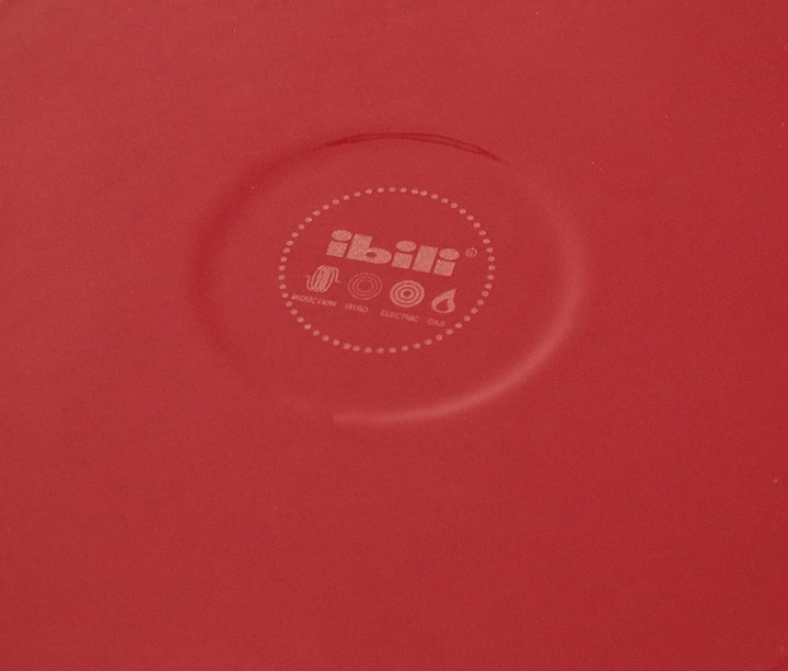 IBILI Kasserolle rund mit Deckel 24x11,5 cm in rot, Gusseisen, 24 cm, 2-Einheiten Redonda 3,9 litros