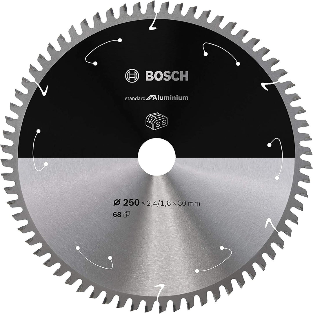 Bosch Professional 1x Kreissägeblatt Standard for Aluminium (Aluminium, Sägeblatt Ø 250 x 30 x 2,4 m