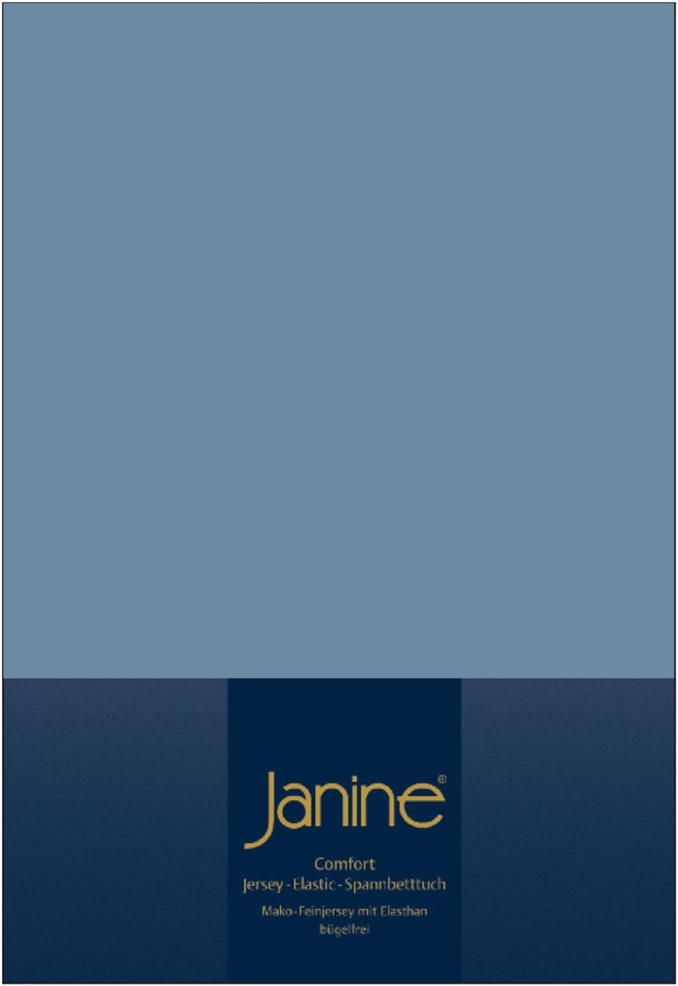 Janine Spannbettlaken Elastic-Jersey Baumwolle/Comfort Elastic 5002, Farbe:hellblau 12, Grösse:100 x