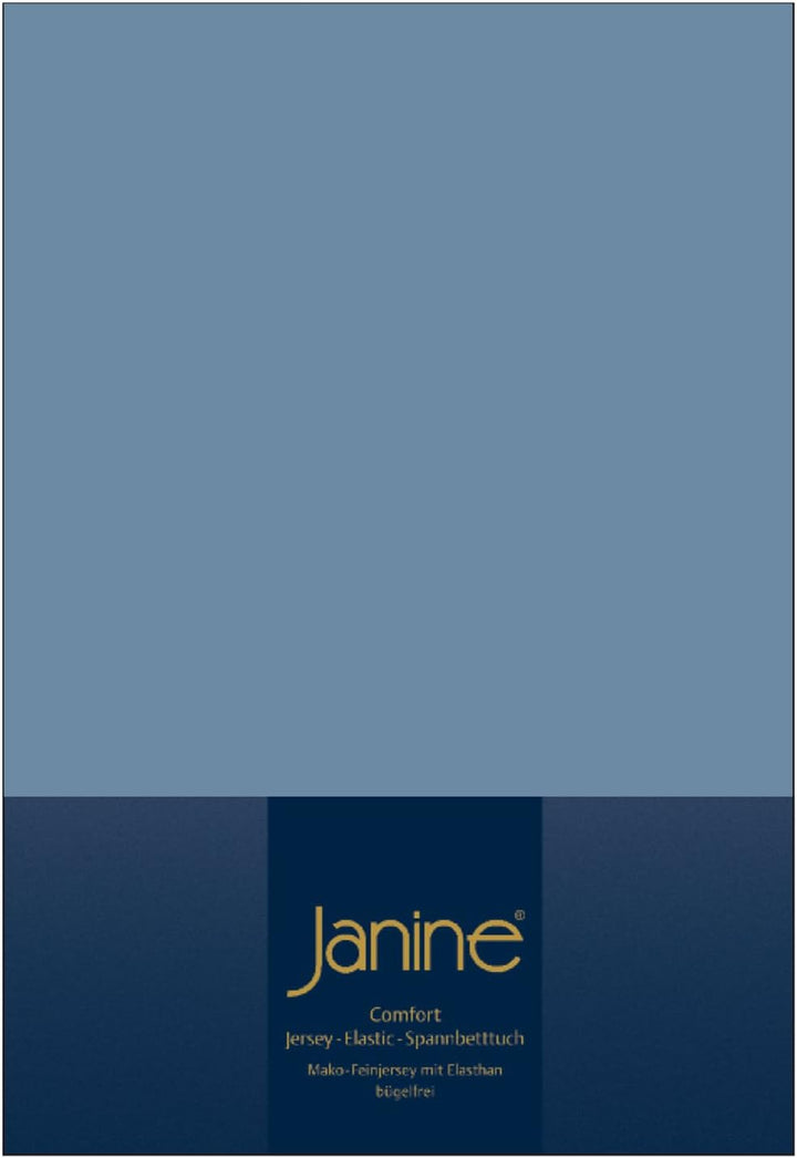 Janine Spannbettlaken Elastic-Jersey Baumwolle/Comfort Elastic 5002, Farbe:hellblau 12, Grösse:100 x