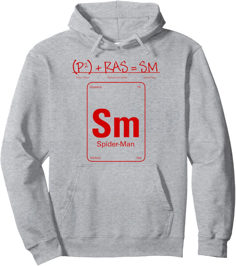 Marvel Spider-Man Periodic Equation Poster Pullover Hoodie