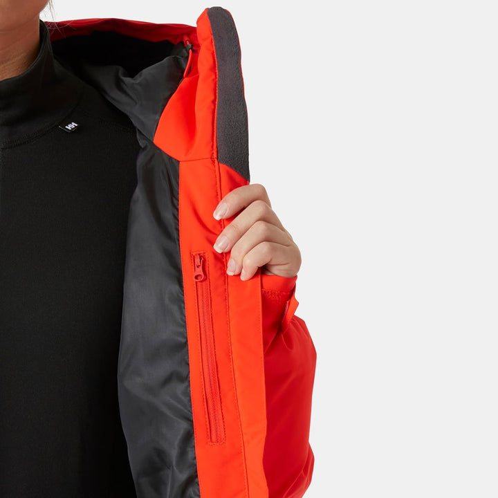 Helly Hansen Damen Nora Kurze Puffy Skijacke XL 147 CHERRY TOMATO, XL 147 CHERRY TOMATO