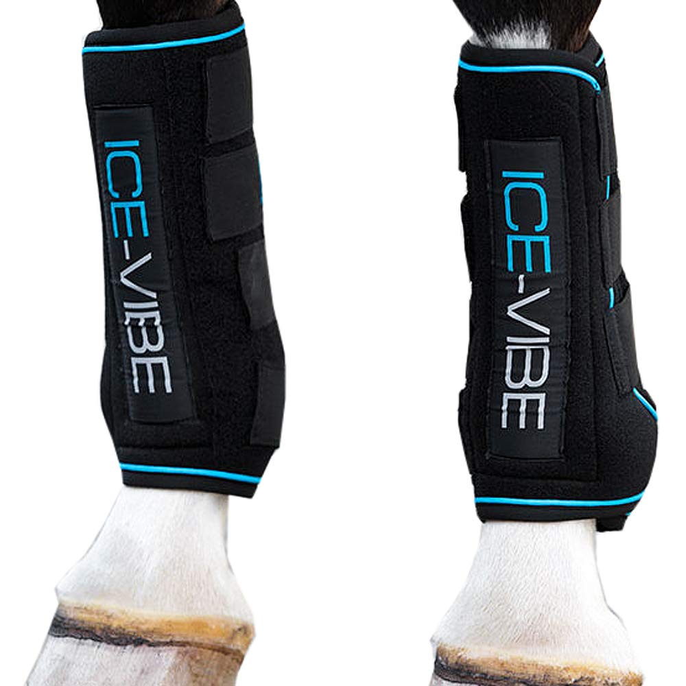 Horseware Ice-Vibe Boots Full Black Aqua, Full Black Aqua