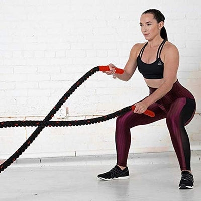 CCLIFE Battle Ropes Schlachtseil 9m 12m 15m Ø38mm Fitnesse Sport Tau Trainingsseil Fitnessseil Sport