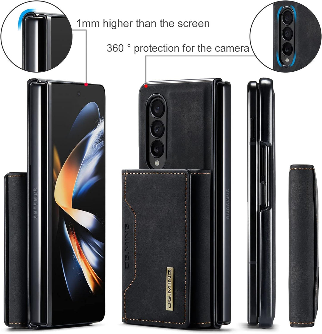 UDBKKDX 2 in 1 Handyhülle für Samsung Galaxy Z Fold 3, abnehmbare Brieftasche und magnetische Adsorp