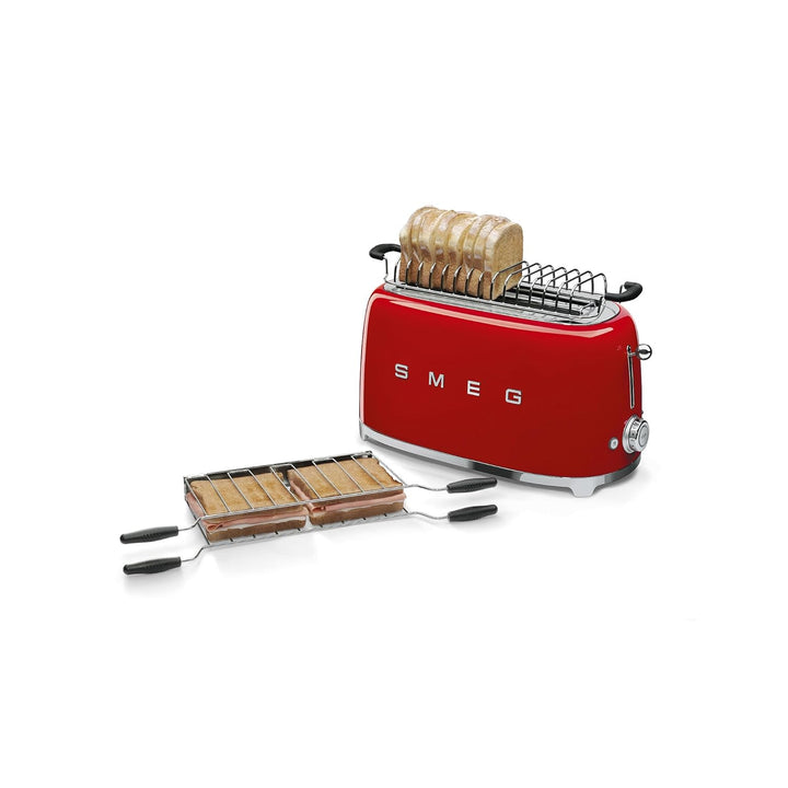Smeg TSF02RDEU Toaster 4 Scheiben, rot, Rot