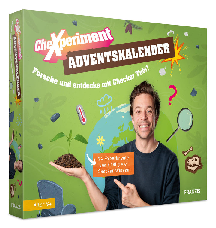 FRANZIS 67330 - CheXperiment Adventskalender Forsche und entdecke mit Checker Tobi! Forsche und entd