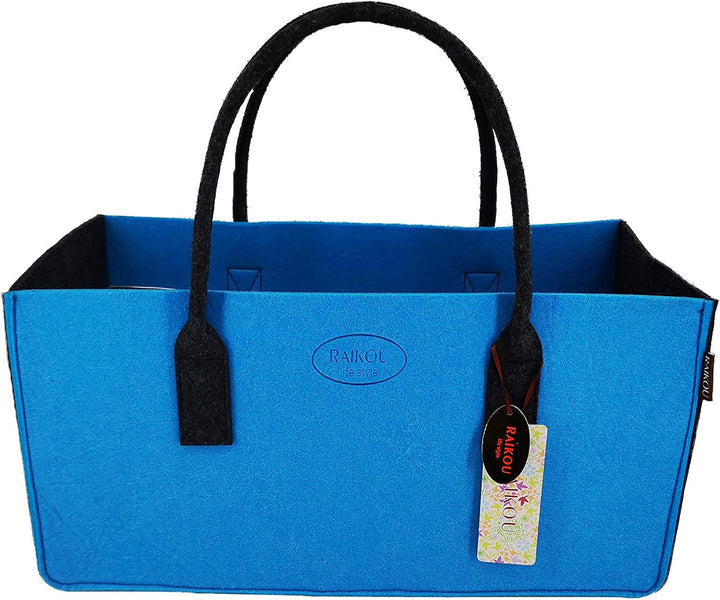 RAIKOU KULT Filz-Tasche Shopper NEU Filzkorb Einkaufstasche Henkeltasche Zeitungskorb Stabile Kaminh