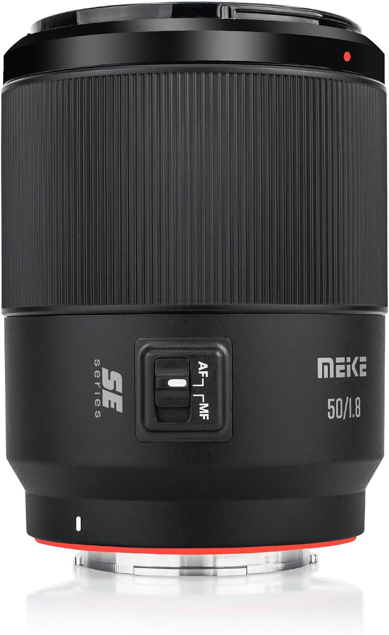 Meike 50 mm F1.8 Autofokus STM Schrittmotor Vollformat-Porträt-Objektiv kompatibel mit Sony E-Mount-