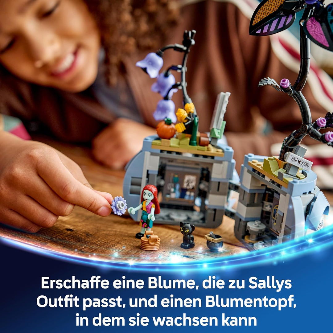 LEGO ǀ Disney Sallys Blumentopf - DIY Schlafzimmer Deko mit 2 Kunstblumen, 2 Mini Puppen & Zubehör -