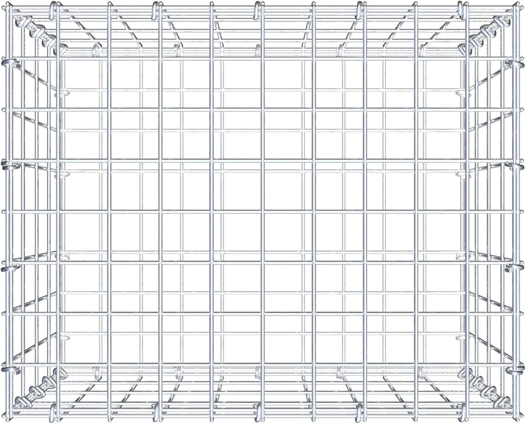 GABIONA Steinkorb-Gabione eckig, Maschenweite 5 x 10 cm, Tiefe 40 cm, Gabione 50 x 40 x 40 cm (L x H