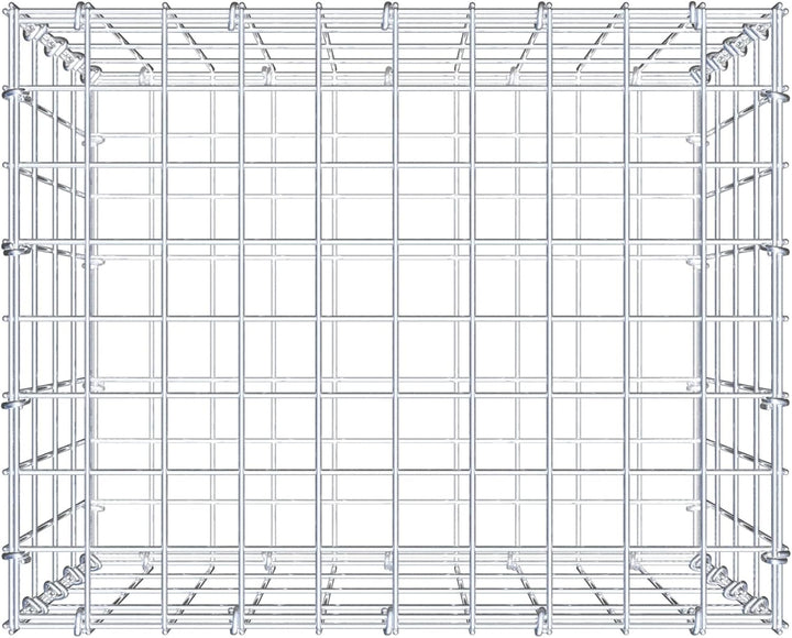 GABIONA Steinkorb-Gabione eckig, Maschenweite 5 x 10 cm, Tiefe 40 cm, Gabione 50 x 40 x 40 cm (L x H