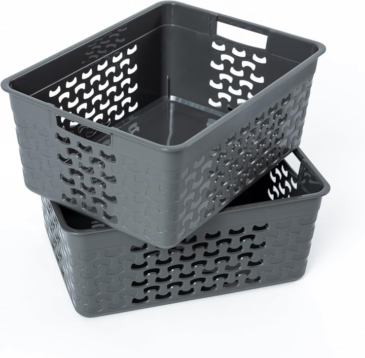 BranQ - Home essential Universeller, multifunktionaler, Aufbewahrungskorb in Cotton Design, BPA-frei