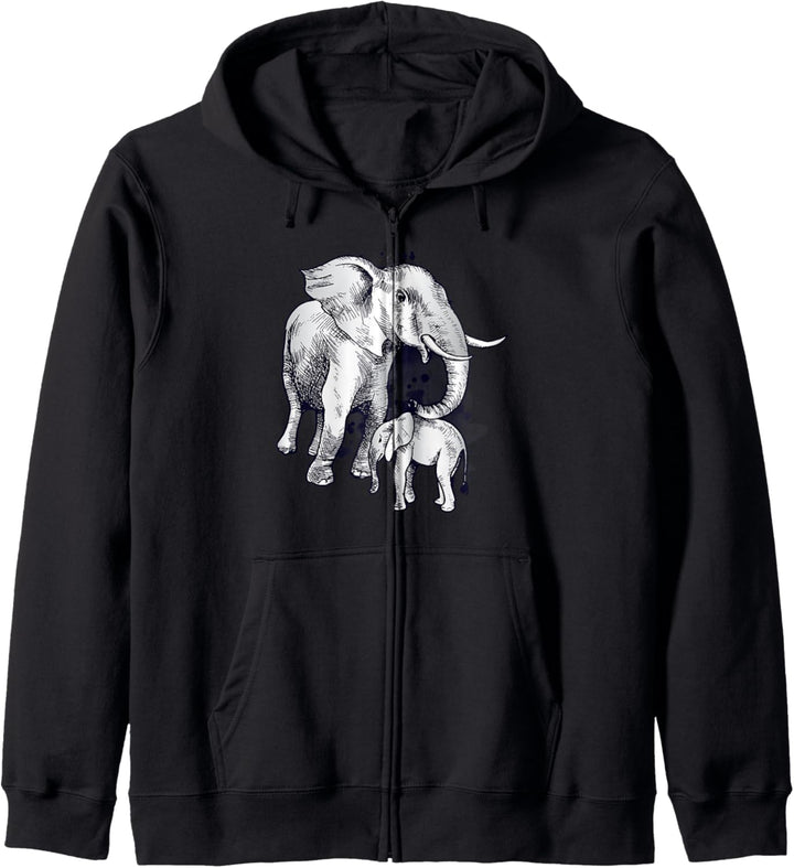 Schöner Elefant Wildlife Geschenk Kapuzenjacke