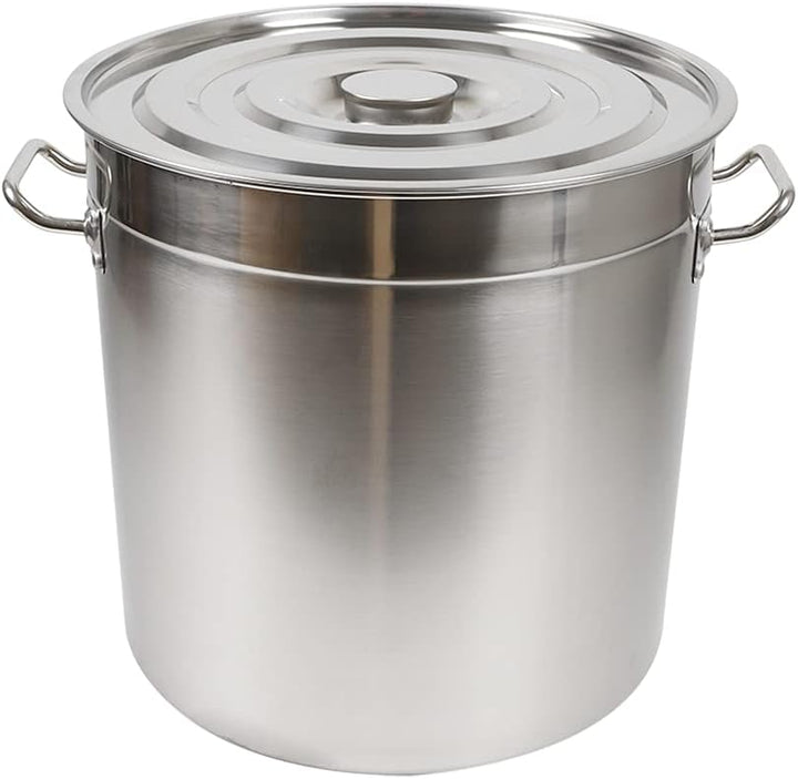 Gastronomie Kochtopf Suppentopf,35L/50L/70L/100L Edelstahl Kochtöpfe,Suppentopf mit Deckel,Grosser T