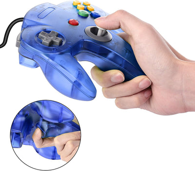 miadore 2X USB N64 64 Controller Plug & Play Joystick Gamepad N64 PC-Controller für Windows PC MAC R