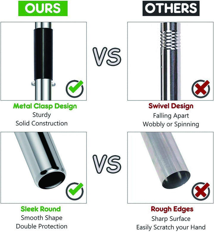 XXYL Hundekotschaufel, Tablett und Rechen für grosse, mittlere und kleine Haustiere, 96,5 cm lang, V