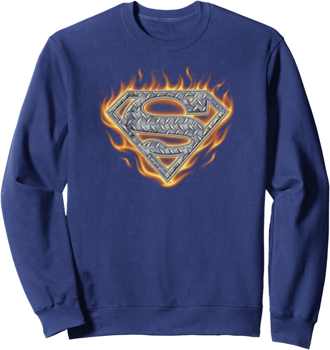 Superman Steel Fire Shield Sweatshirt