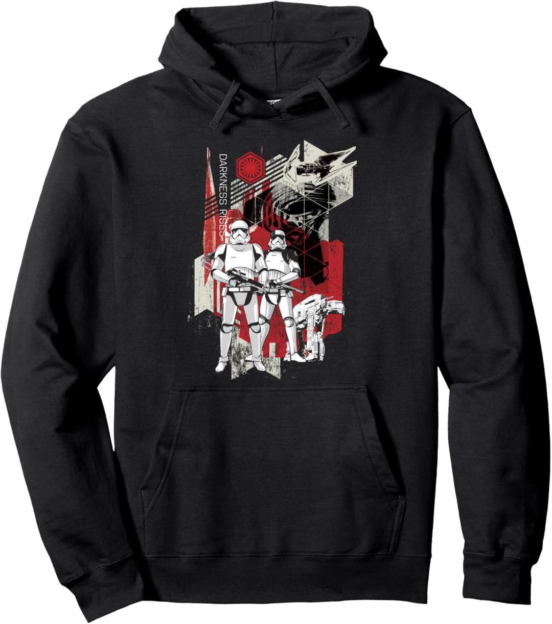 Star Wars The Last Jedi Trooper Darkness Rises Text Pullover Hoodie