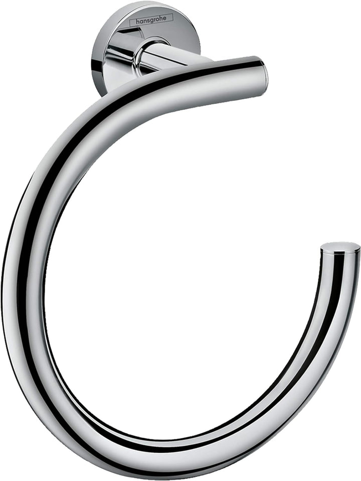 hansgrohe Logis Universal Handtuchring/Handtuchhalter rund (Badzubehör) Chrom, Handtuchring