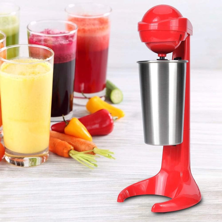 Doppelkopf-Milchshake machen und trinken Mixer Elektrische Milchshake-Maschine Kaffeemilch-Mixer für