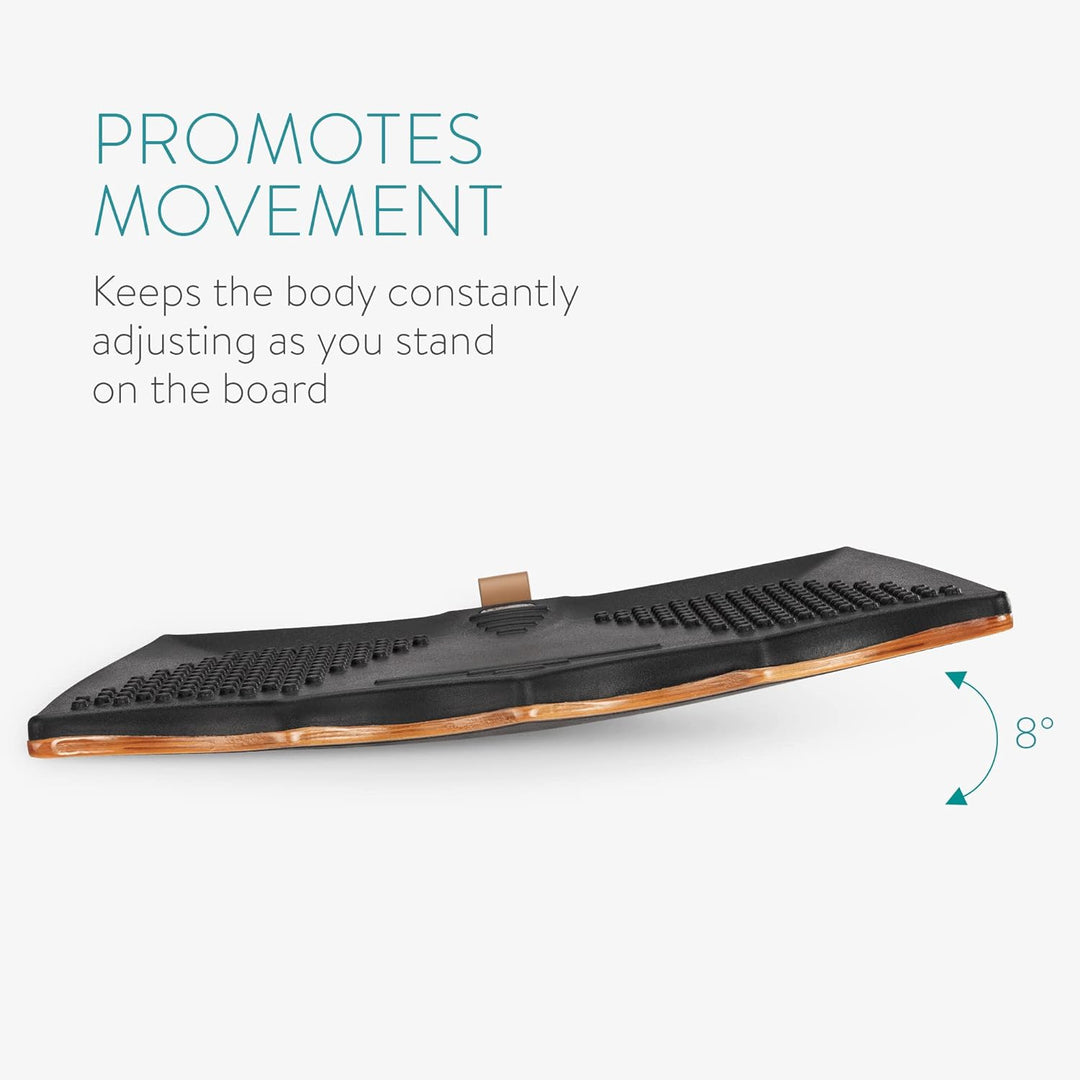 Navaris Anti-Ermüdungsplatte für Steharbeitsplatz - ergonomische Anti Ermüdungsmatte - Stehmatte für
