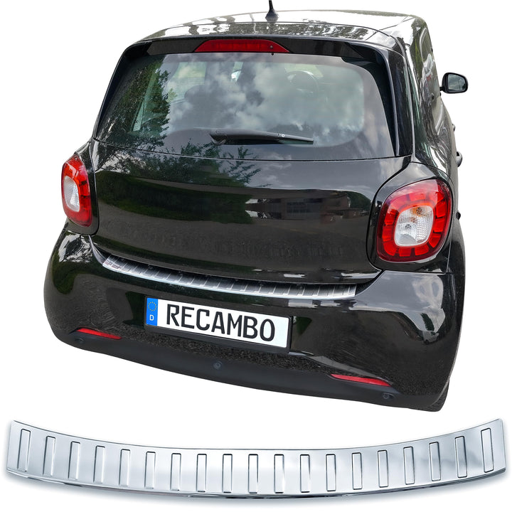 Ladekantenschutz Edelstahl CHROM kompatibel für Smart ForFour | W453 | BJ 2014-2019 | premium Qualit