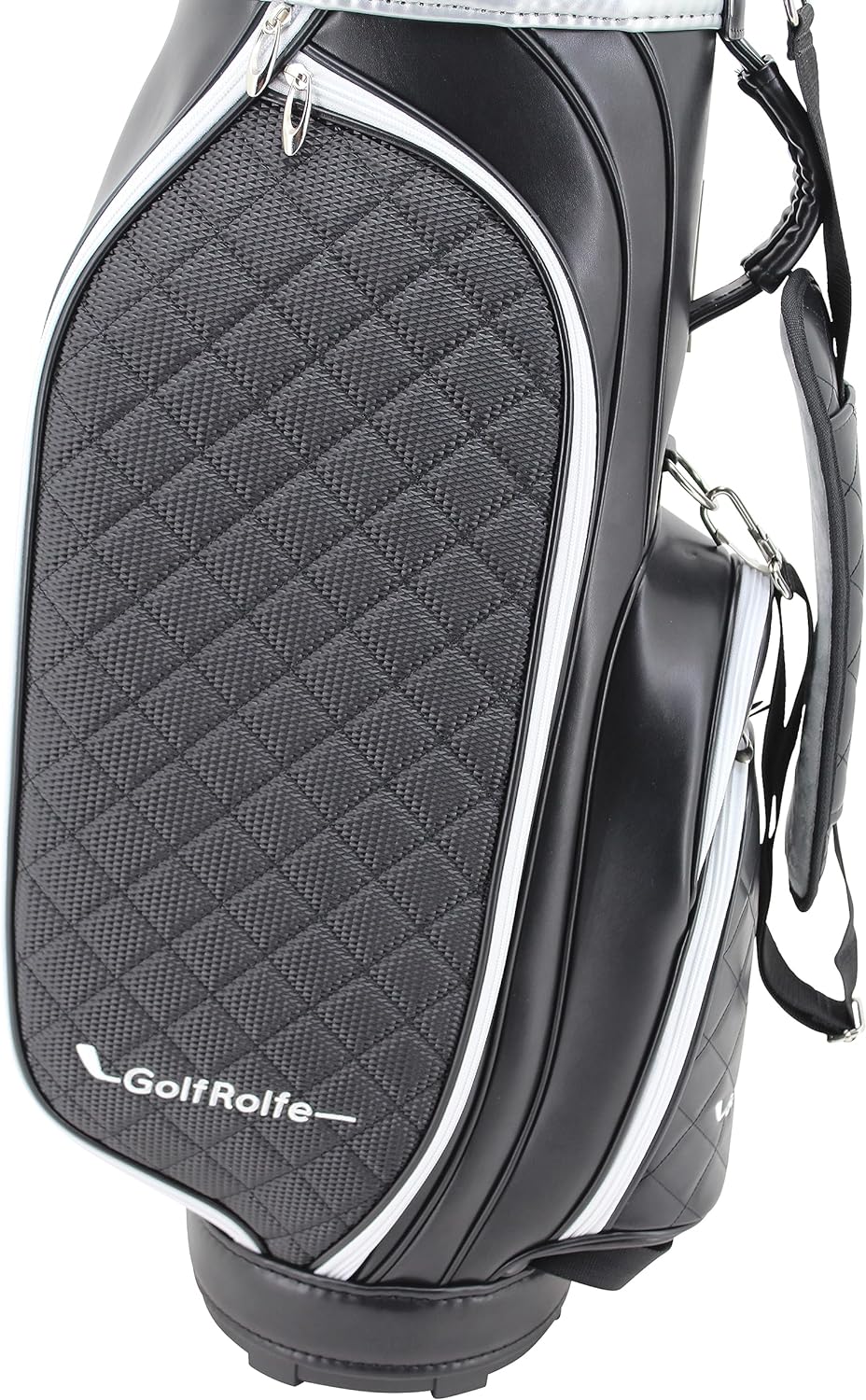 GolfRolfe 14286 Golfbag schwarz - Design Golftasche Caddybag Sporttasche Cartbag