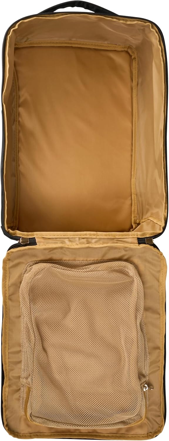 Cabin Max Handgepäck-Rucksack Backpack Reiserucksack Ryanair 40x30x20 24L 40 x 30 x 20cm Schwarz/Gol