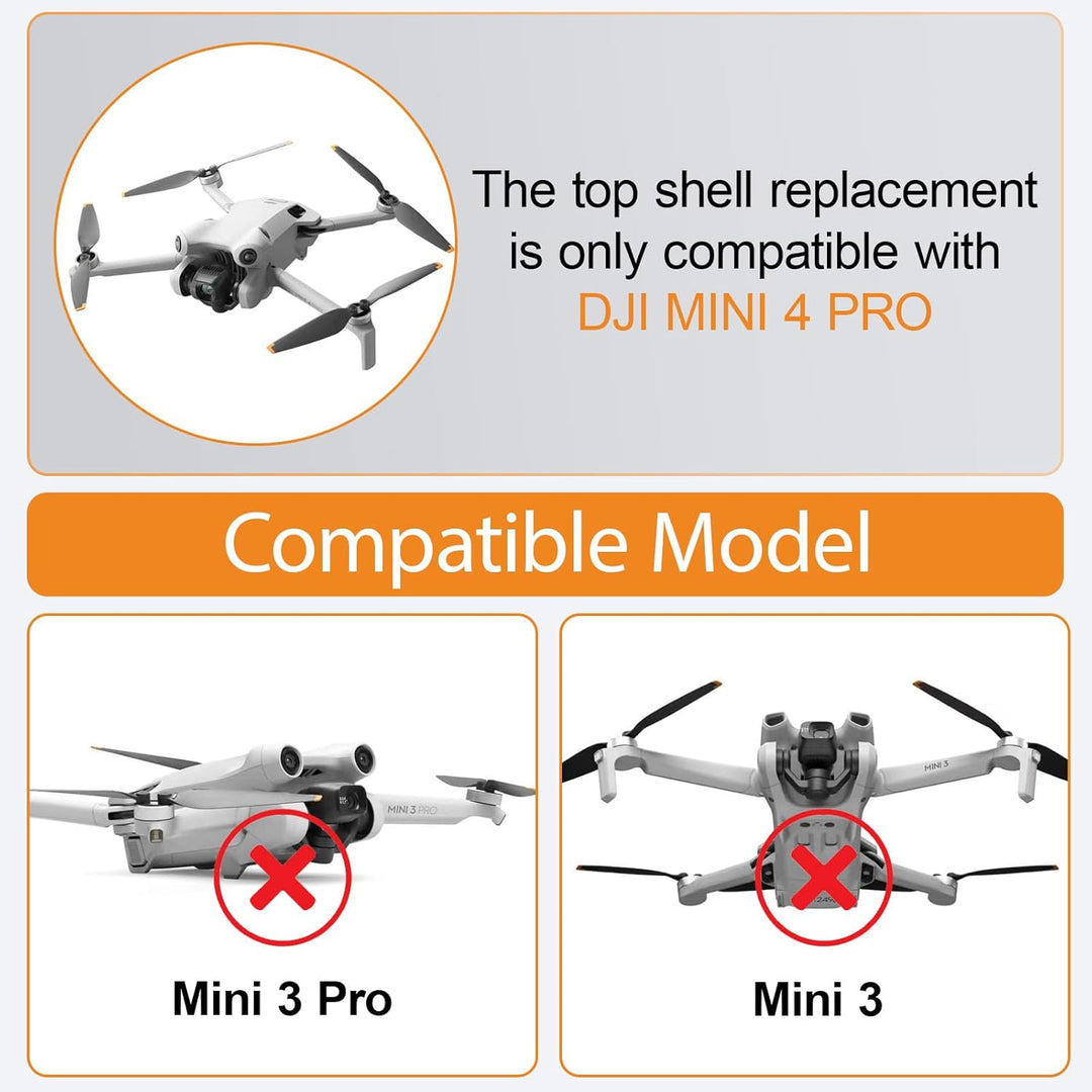 Ersatz-Obergehäuse für DJI Mini 4 Pro – Montage-Obergehäuse-Ersatzteile – Rumpf-Obergehäuse-Reparatu