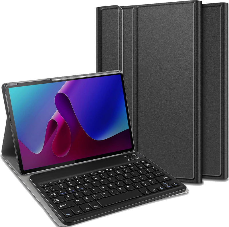 Cazy Tastatur Hülle Kompatibel mit Lenovo Tab P11 Gen 2 - Schutz Etui mit magnetisch Abnehmbarer Tas