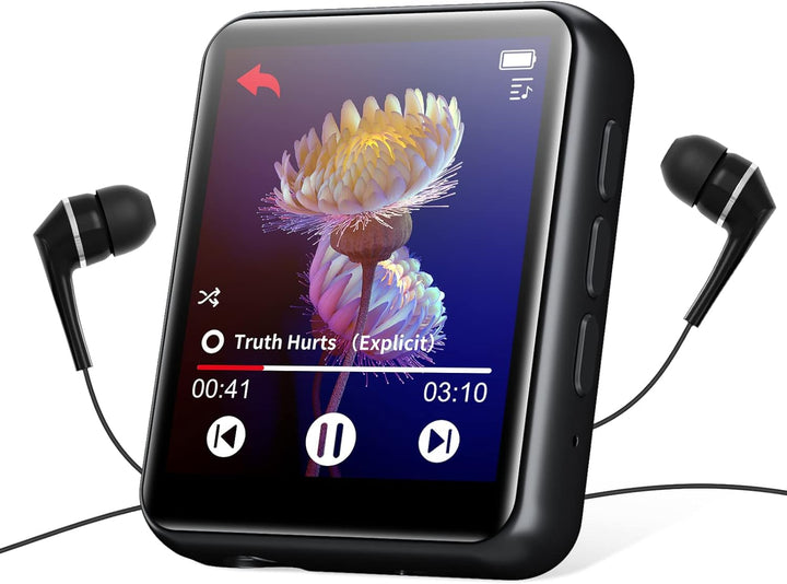 Voller Touchscreen Bluetooth 5.0 MP3 Player, 16GB HiFi Verlustfreier Ton MP3 Musik Player mit Lautsp