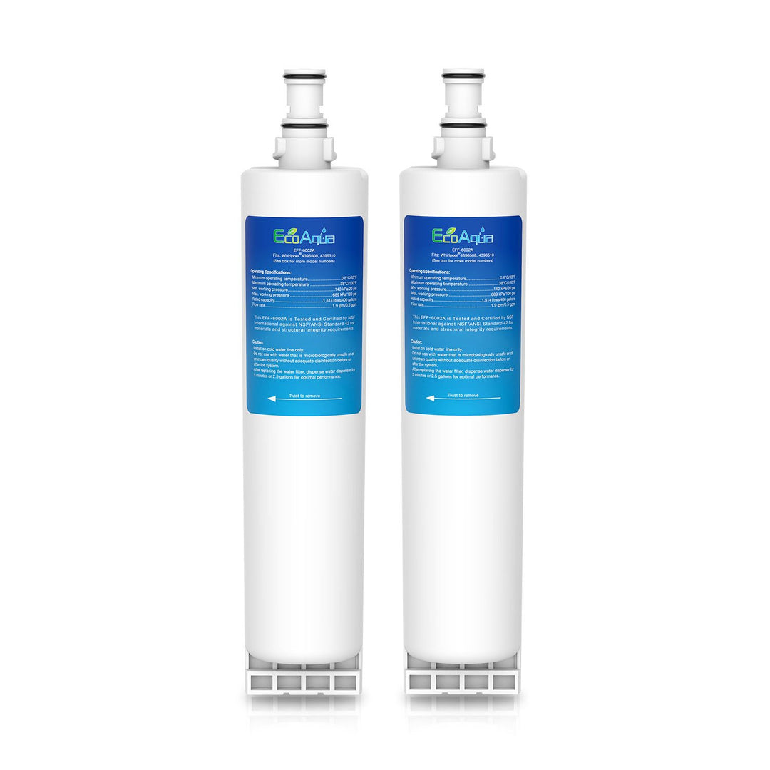 EcoAqua EFF-6002A Kühlschrank Wasser Kühlschrank Filter Kompatibel mit Whirlpool 4396508, SBS002; Ho